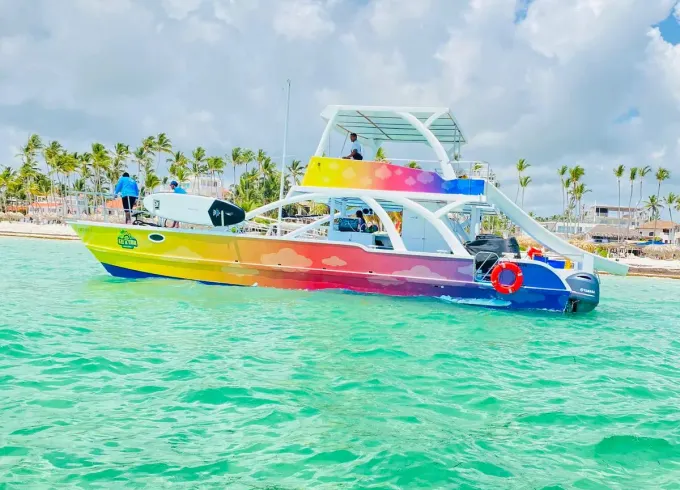 Private Party Boat on the Sea.