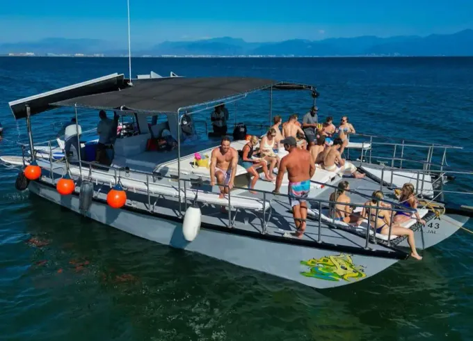 Custom 45' Trimaran with Waterslides [All Inclusive]