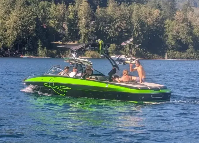 Enjoy hassle free wake sports on beautiful Lake Cowichan