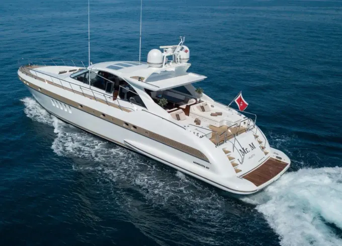'Mr. M' Mangusta 80 Open Power Mega Yacht Rental in Monaco