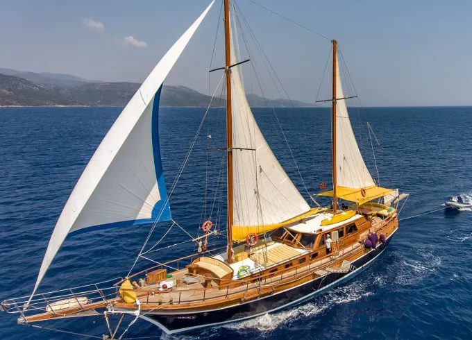 Towards the Horizon - Blue Cruise on the 69ft Sailing Gulet in Bodrum