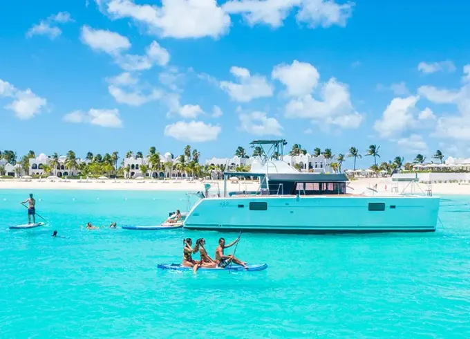 St. Barth Boat tour with Lagoon 450 Cruising Catamaran!