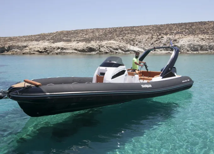 The Amazing Salpa Soleil 28 Inflatable Rib Boat - Model 2021- Mykonos