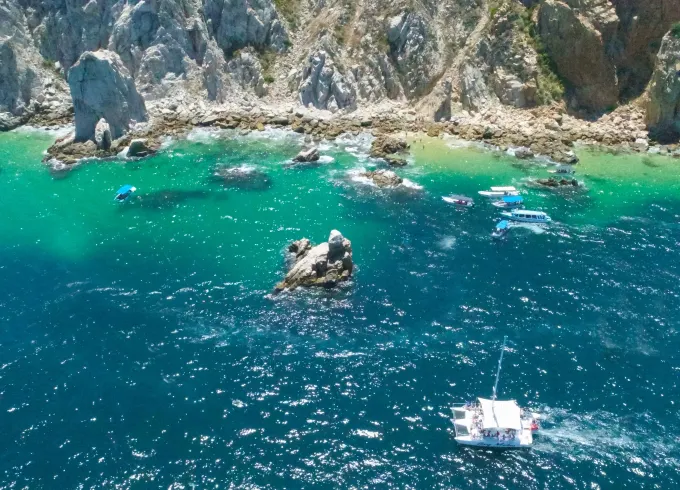 All Inclusive 42-ft Private Trimaran for Snorkeling Adventures in Cabo San Lucas