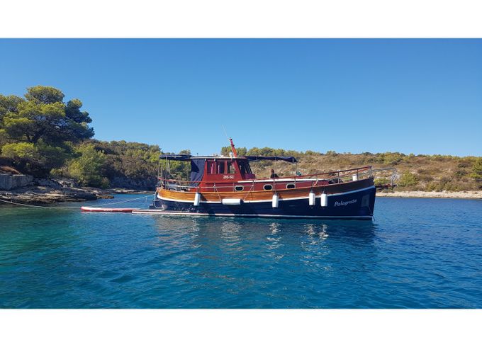 Classsic dalmatian boat