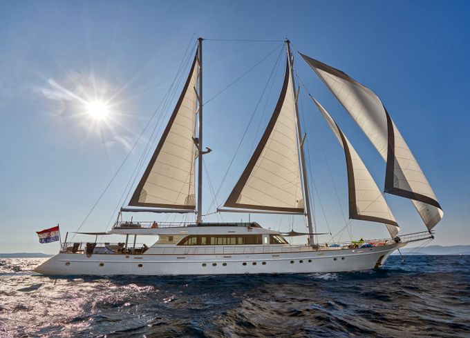 Luxury motor sailer