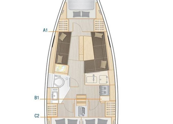 Hanse Yachts Hanse 348- 3 Cab.