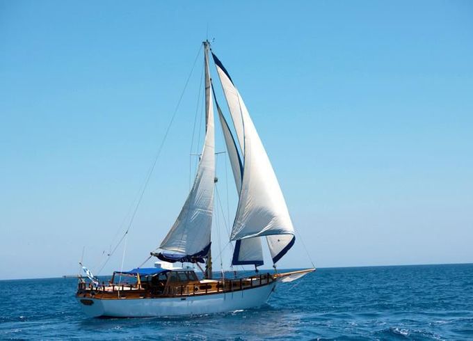 Custom Traditional Wooden Motorsailer