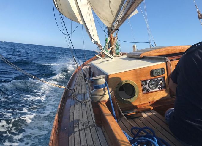 Traditional Vintage sailing boat