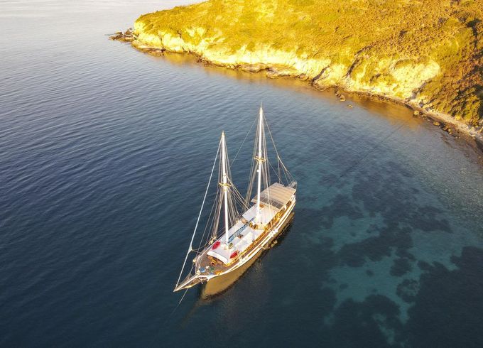 Bodrum Shipyard Turkish Wooden Gulet
