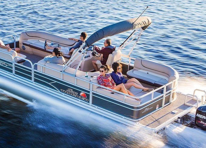 sun tracker party barge 24 dlx