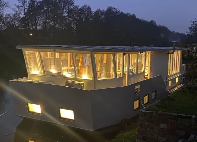Hausboot Wohnschiff XXL 2 Stock 19,96 x