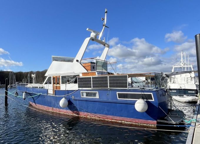OneOff 45' danskbygget stål motorbåd-197