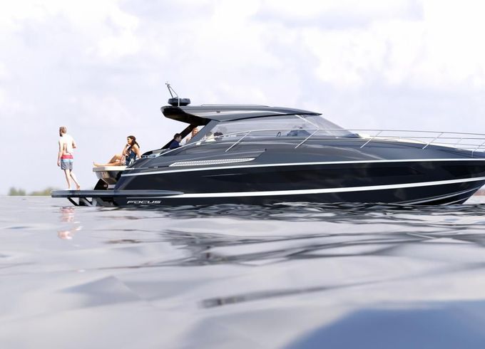 Focus Motor Yacht 44 mit LP Lago Maggiore/Bodensee