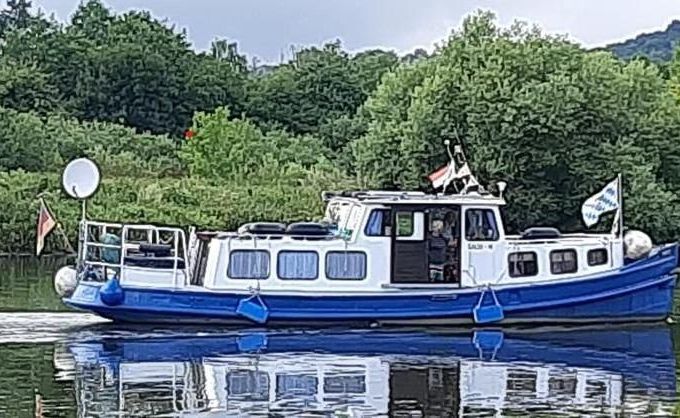 Hausboot, ehm. Hafenbarkasse