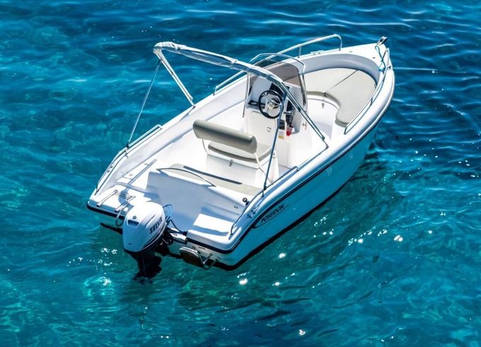Motorboat Poseidon Blue water 170 40hp
