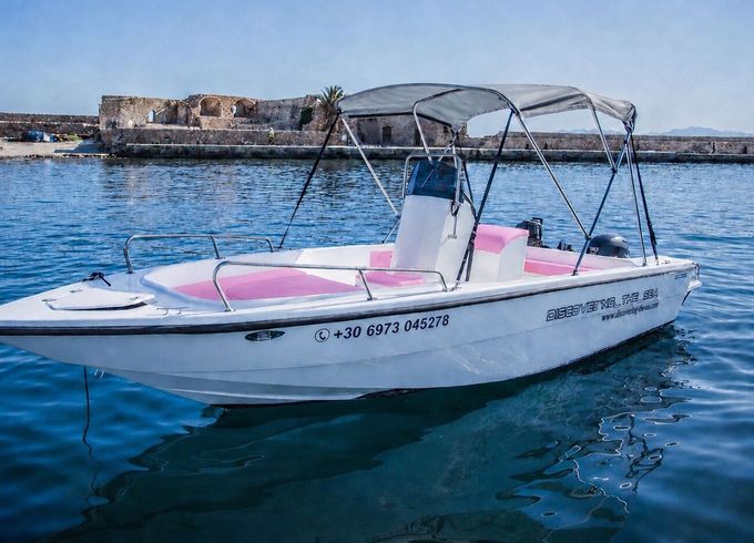 Boat without licence  Kreta mare Discovering the Sea 30hp