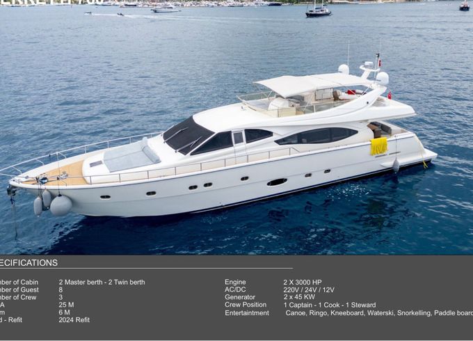Motor yacht Ferretti 760 6000hp