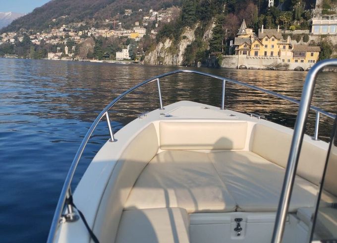 Boat without licence  Resin glass lissone Shark 40hp
