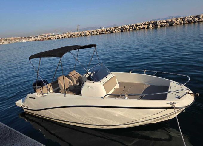 Motorboat Quicksilver 555 open 100hp