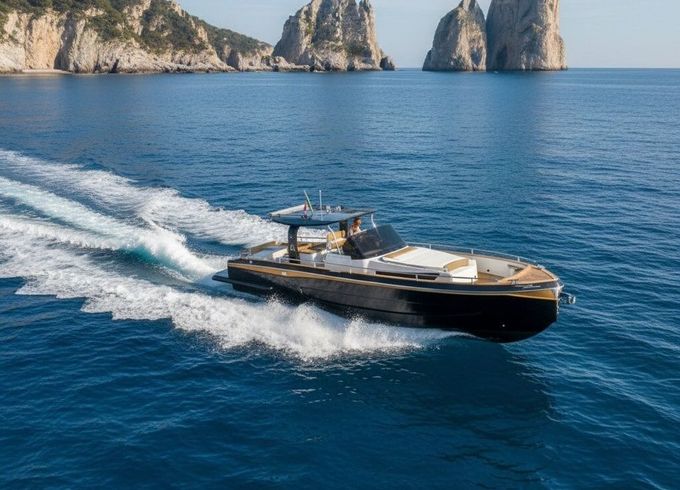 Motorboat Walkaround Black Star 38 1140hp