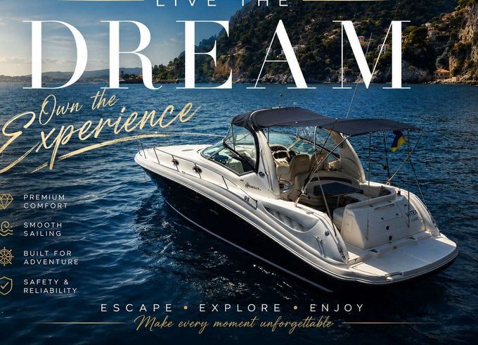 Motorboat Sea Ray 375 Sundancer 600hp