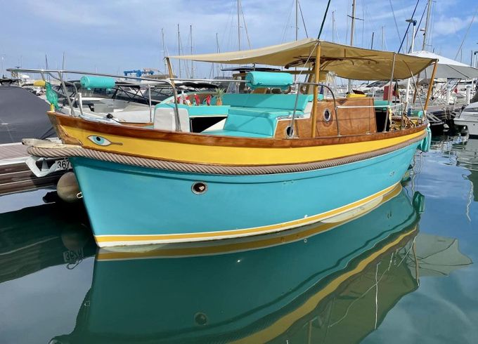 Motorboat harding life boat 150hp