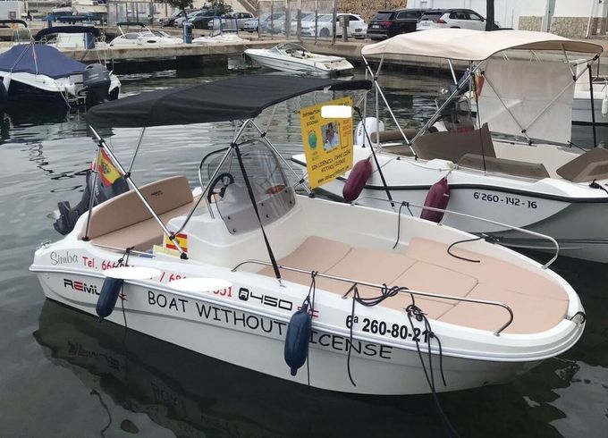 Boat without licence  REMUS 450 15hp